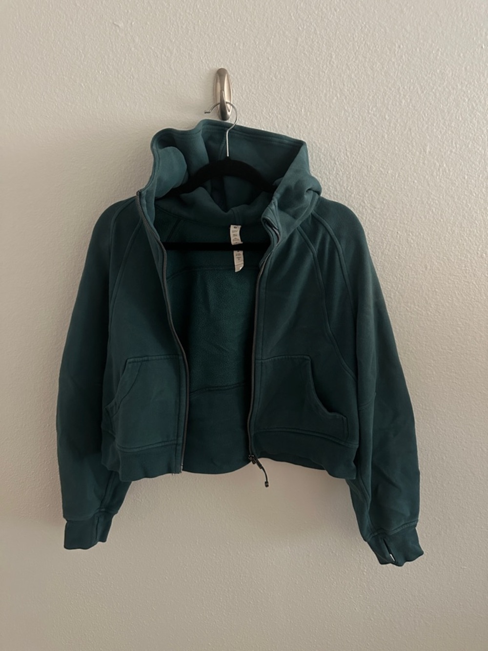 Lululemon Crop Scuba Zip Up Hoodie